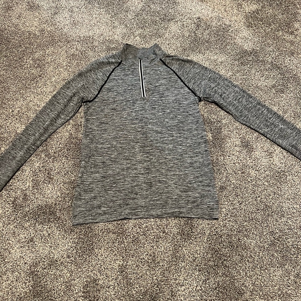 Womens quarter zip/ pull over work out top size L from PINK